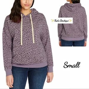 (NWT) Purple Leopard Super Soft Women’s Hoodie, Small